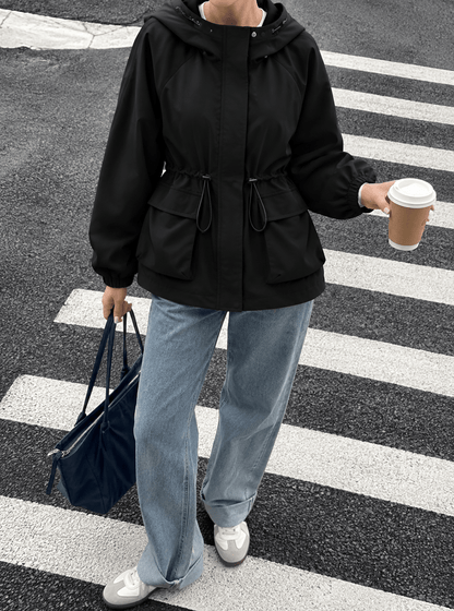 SOKYND Camila Waterproof Hooded Jacket Coats & JacketsBlackS
