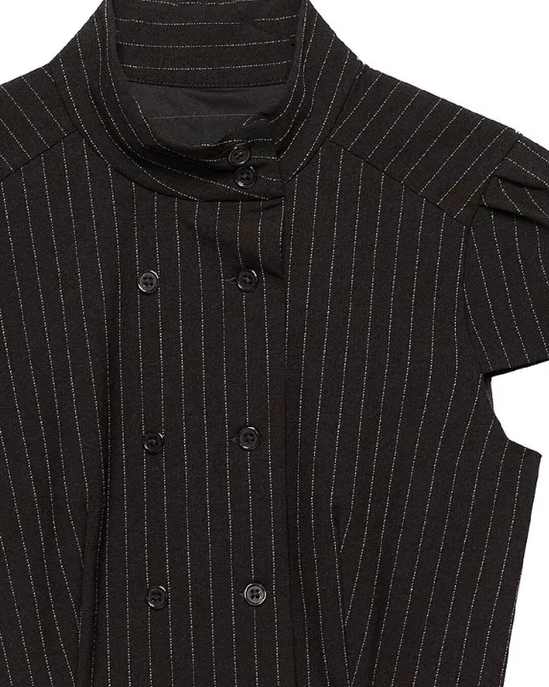 SOKYND Carla High Neck Plaid Fitted Blouse BlouseSOKYND-114967-BLA-S-06679BlackS