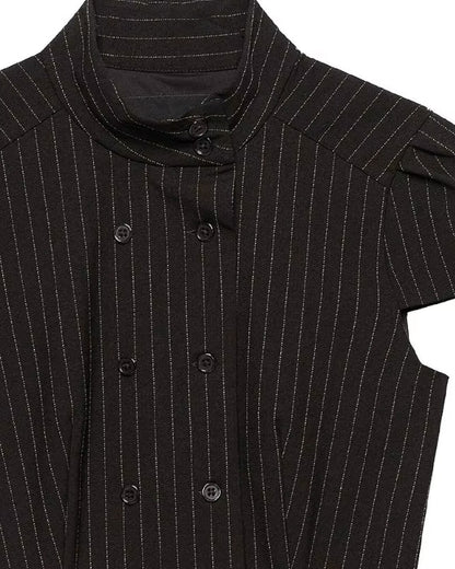 SOKYND Carla High Neck Plaid Fitted Blouse BlouseSOKYND-114967-BLA-S-06679BlackS