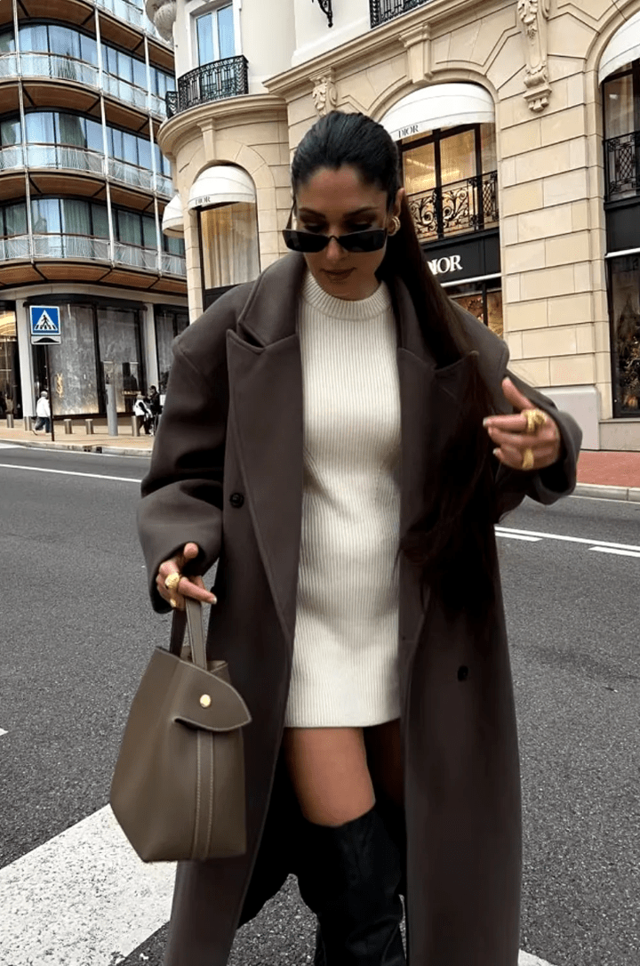 SOKYND Charlene Maxi Coat Coats & JacketsgU1767625273833505739BrownL