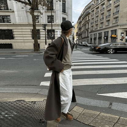 SOKYND Charlene Maxi Coat Coats & JacketskB1767625273833264043BrownS