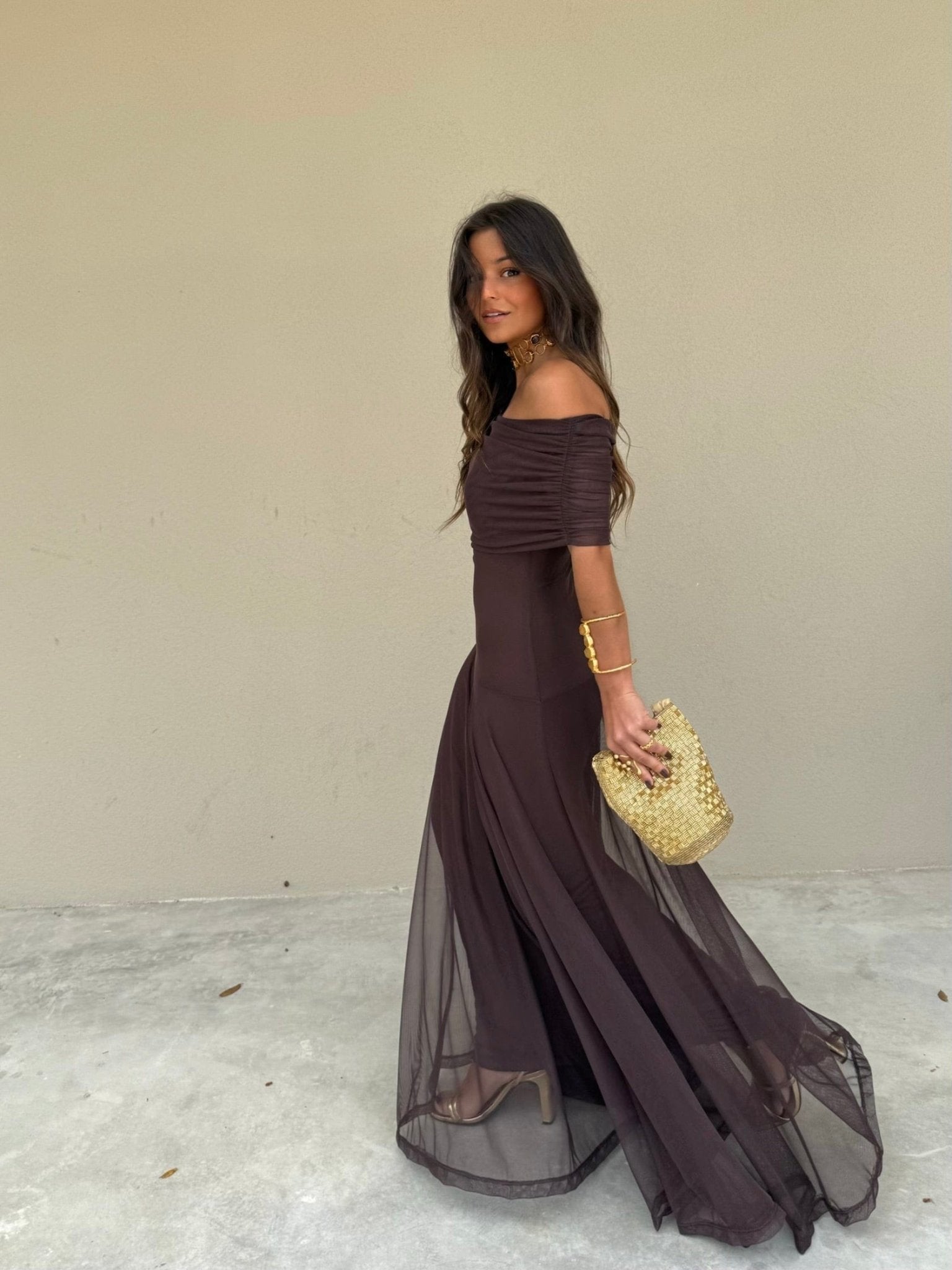 Clarice Mesh Maxi Dress