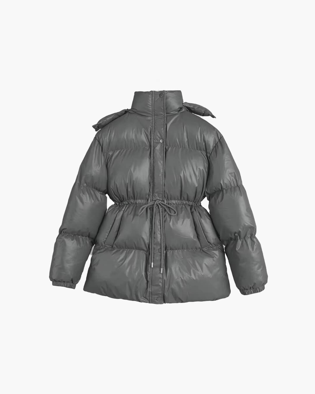 SOKYND Dorothy Drawstring Hooded Puffer Coat Coats & JacketsXF1767356248751546890BrownS
