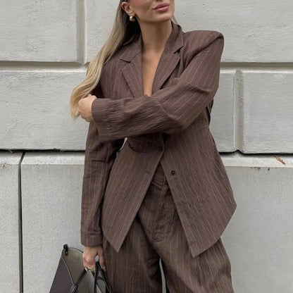 SOKYND Dorothy Pinstripe Pant Suit Matching SetsIP1774219786677015835PantsXS