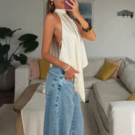 Top Halter Ellen às Costas - Sem Costas