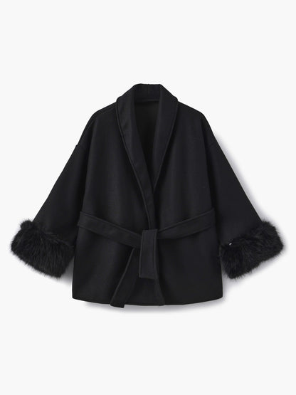 SOKYND Ellianna Faux Fur Coat Coats & JacketsCm1767356248751930600GrayS