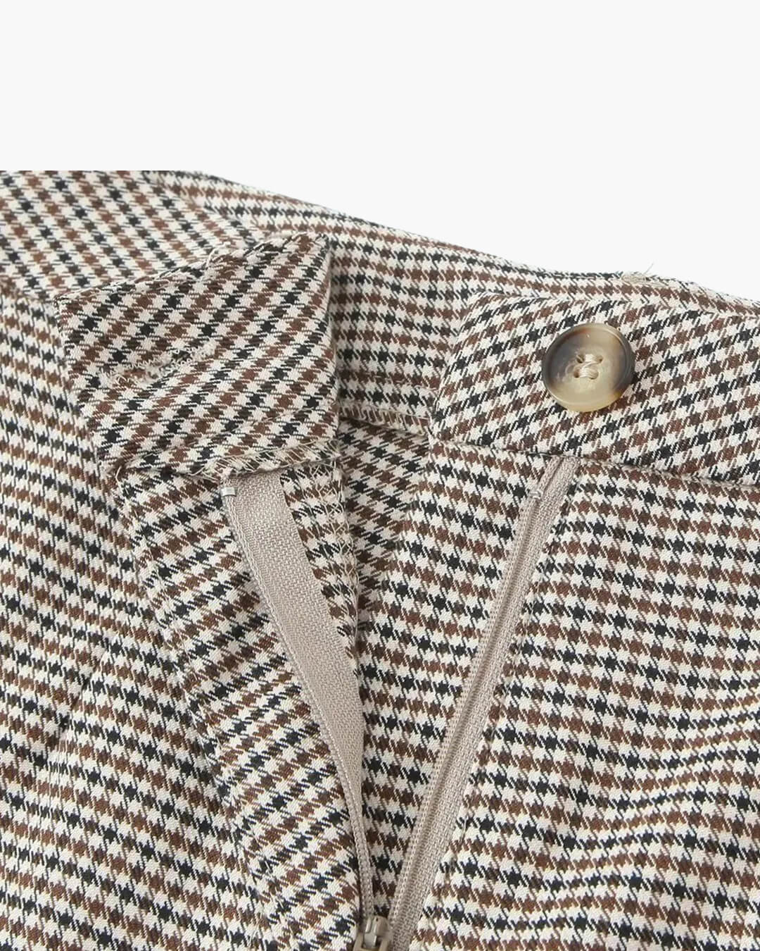 SOKYND Elma Houndstooth Belted Shorts Suit Matching SetsQk1774219786663122219L