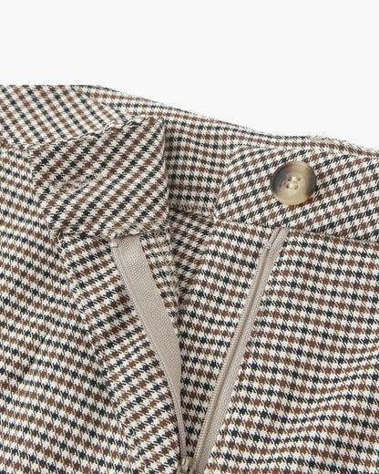 SOKYND Elma Houndstooth Belted Shorts Suit Matching SetsQk1774219786663122219L