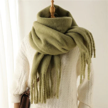 SOKYND Emilia Tasseled Winter Scarf AccessoriesSOKYND-388311-BLA-OS-71703Black