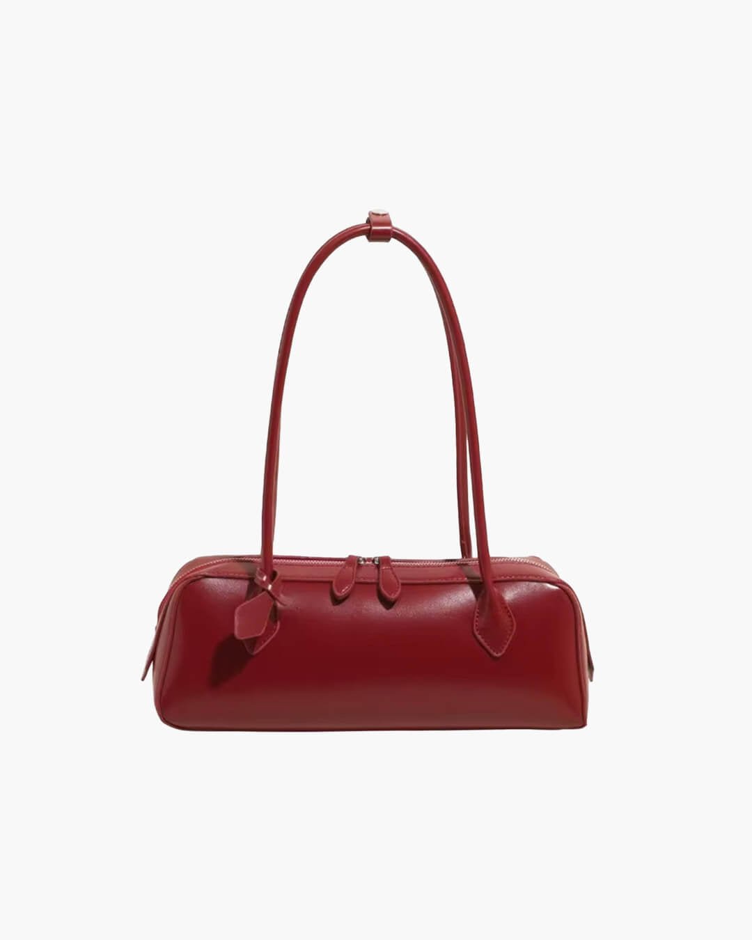 SOKYND Emily Vintage Leather Baguette Bag BagSOKYND-838871-RED-OS-02487Red