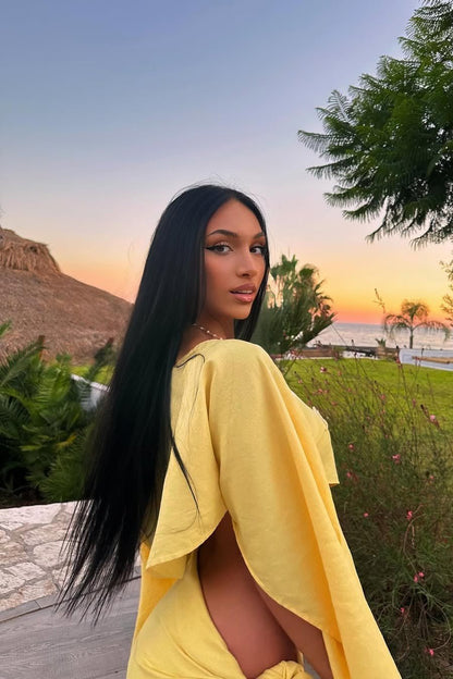 SOKYND Esmeralda Off - Shoulder Draped Two - Piece Set Matching Setsrx1772580086487501283YellowS