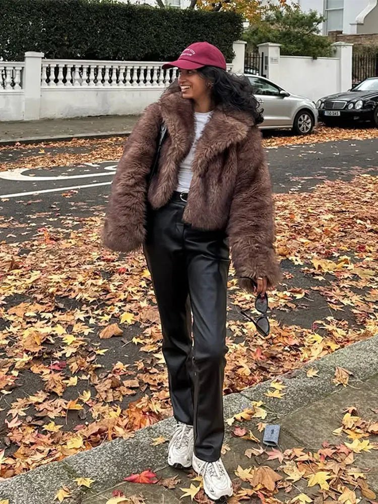 SOKYND Estelle Faux Fur Coat Coats & JacketsvD1767356248753918275CoffeeS