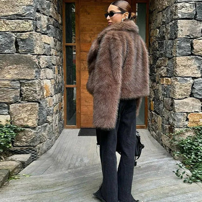 SOKYND Estelle Faux Fur Coat Coats & JacketsvD1767356248753918275CoffeeS