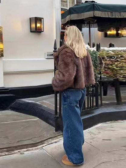 SOKYND Estelle Faux Fur Coat Coats & JacketsvD1767356248753918275CoffeeS