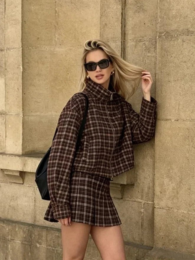 SOKYND Eva Checked Jacket & Skirt Set JacketSOKYND-588695-JAC-XS-95895Jacket OnlyXS