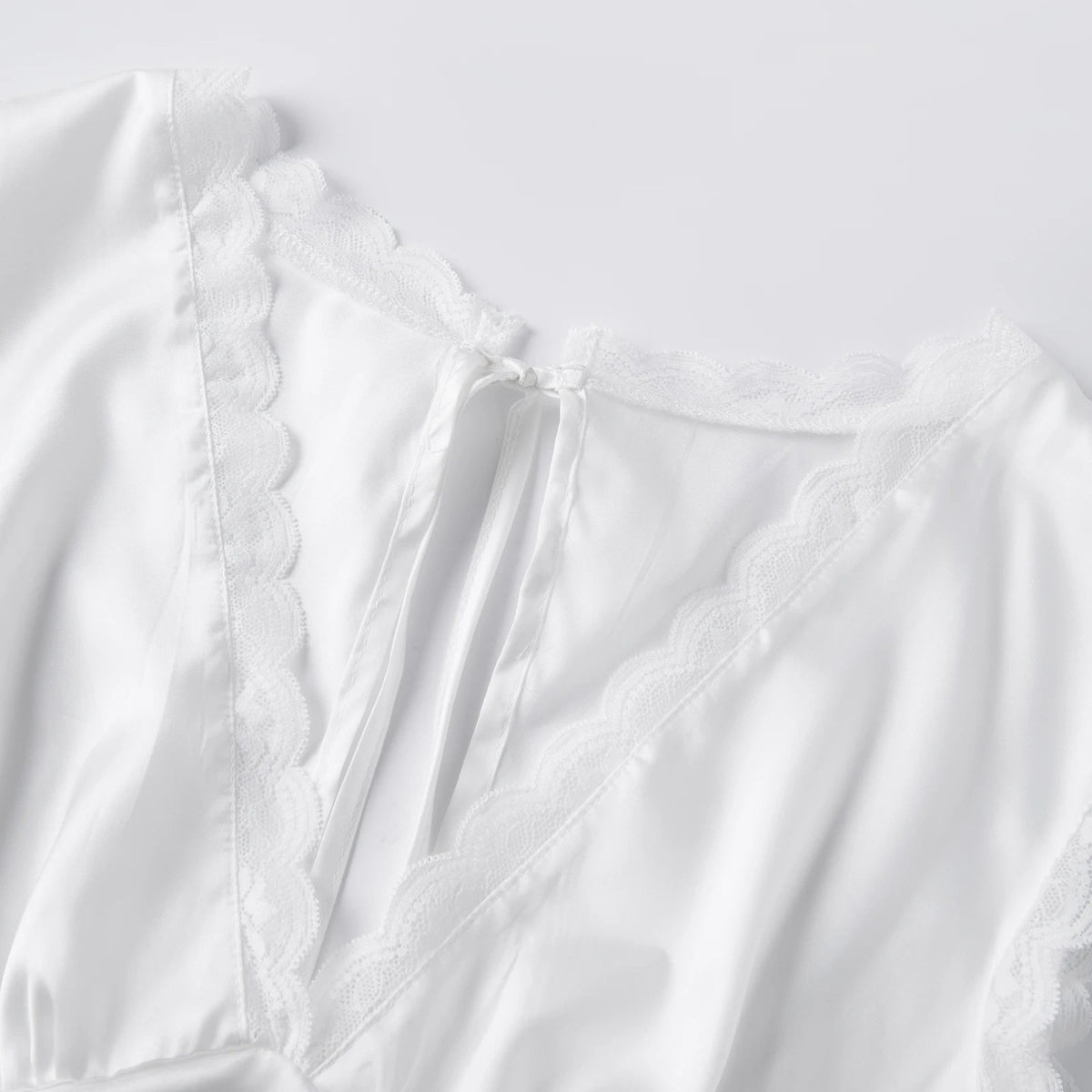 SOKYND Francine Deep Neck Satin Top TopsRp1772777205907554568BlackXL