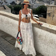 Hanna Bohemian Crop Top Maxi Skirt Set