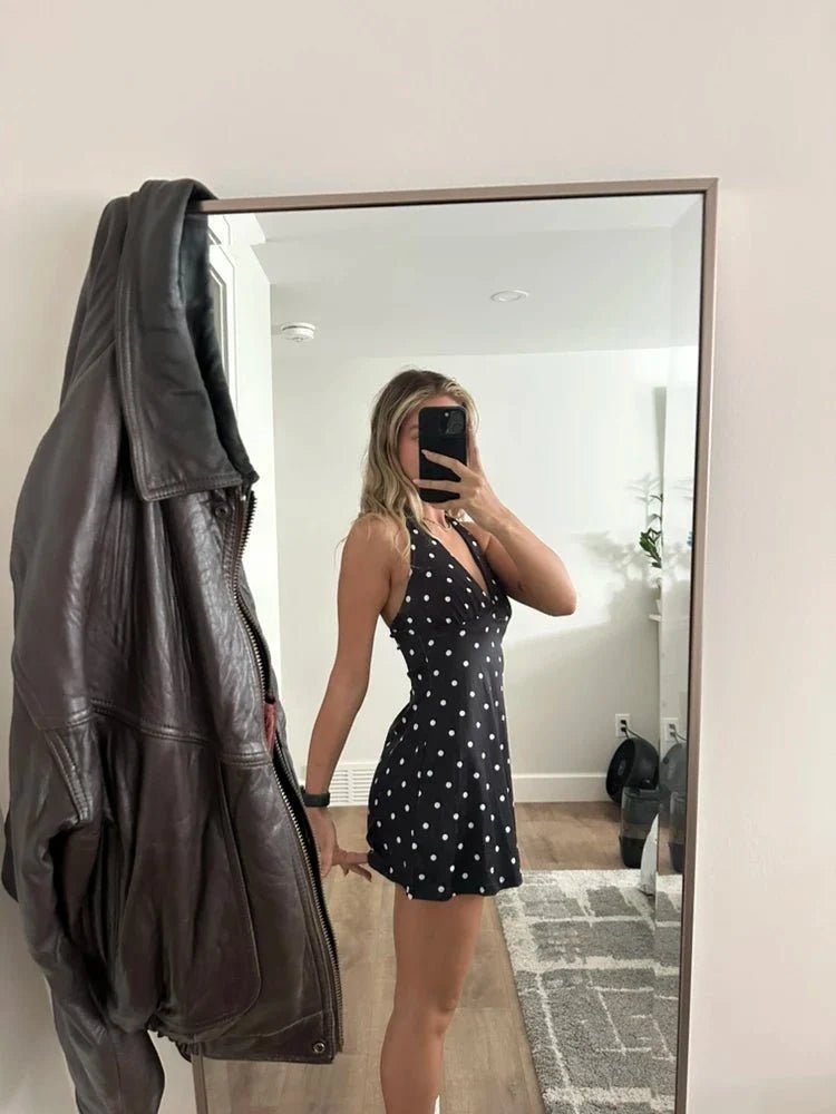 SOKYND Harper Backless Polka Dot Mini Dress DressSOKYND-922327-M-OS-98871M