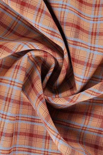 SOKYND Helen Oversized Plaid Shirt Blouse BlouseSOKYND-892823-ORA-M-54839OrangeM
