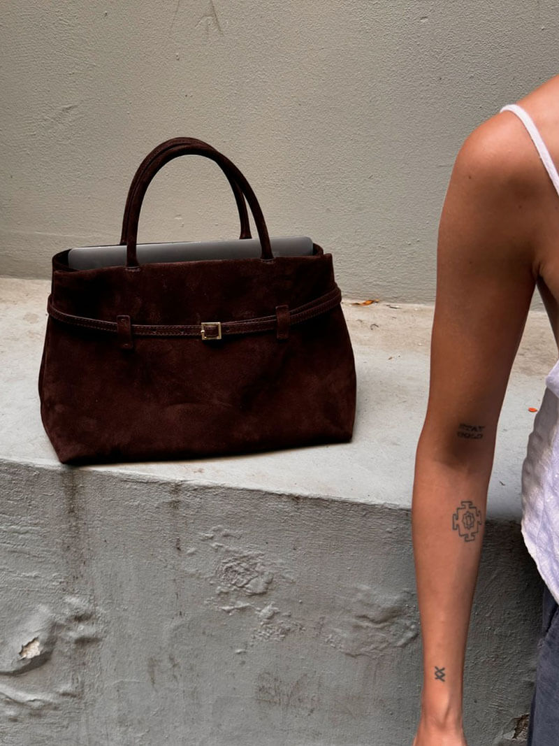 SOKYND Isabel Suede Bag BagSOKYND-234071-BRO-R-74199BrownRegular
