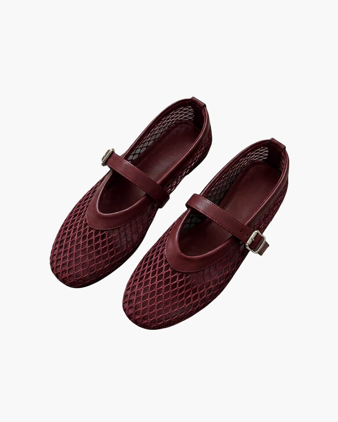 SOKYND Jessica Mesh Ballet Flats ShoesSOKYND-874007-BUR-OS-37271Burgundy36