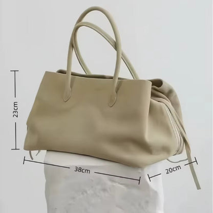 SOKYND Jessica Multi-Compartment Shoulder Tote Bag BagSOKYND-956695-BEI-L-78167BeigeLarge 38x20x23 cm