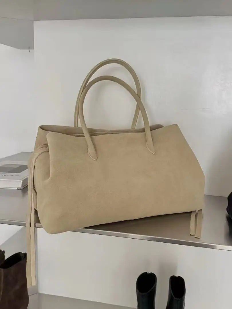 SOKYND Jessica Multi-Compartment Shoulder Tote Bag BagSOKYND-956695-BEI-L-78167BeigeLarge 38x20x23 cm