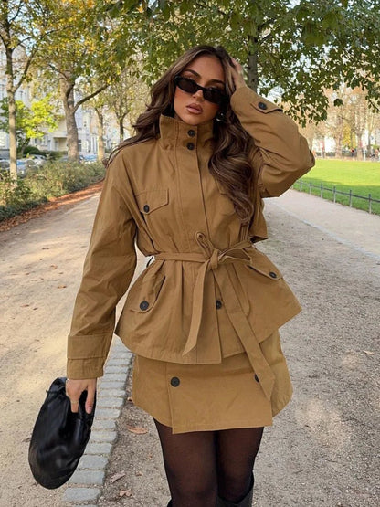 SOKYND Kate High Collar Belted Jacket Skort Set Matching SetsSOKYND-495831-JAC-XS-41271JacketXS