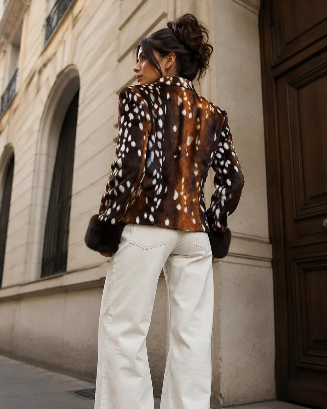 SOKYND Kate Stand Collar Faux Fur Bambi Jacket JacketSOKYND-915671-M-OS-02071M