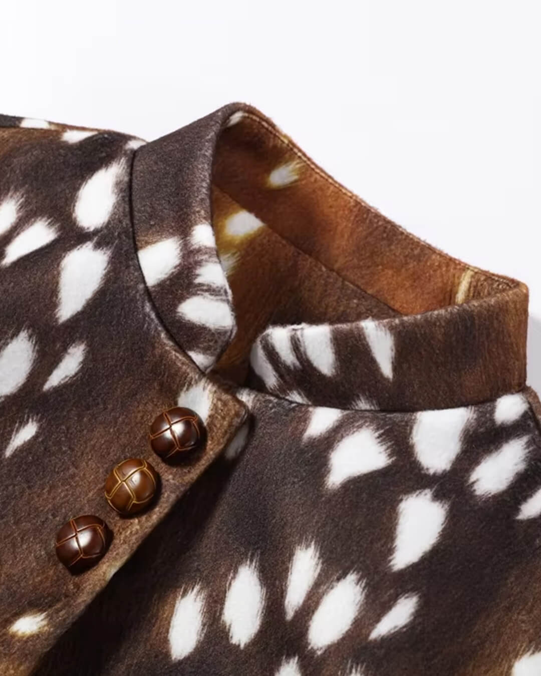 SOKYND Kate Stand Collar Faux Fur Bambi Jacket JacketSOKYND-915671-M-OS-02071M