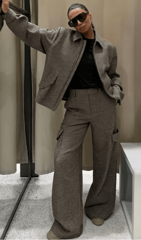 SOKYND Layla Houndstooth Padded Suit Set JacketSOKYND-935063-PAN-XS-90263PantsXS