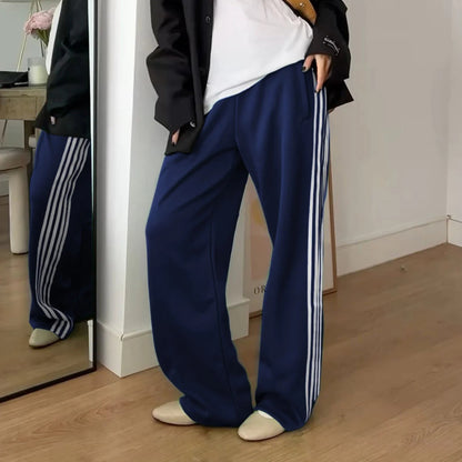 SOKYND Lily Striped Drawstring Sweatpants PantsSOKYND-262743-DAR-S-38839Dark BlueS