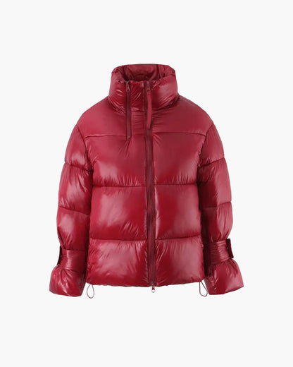 SOKYND Linda Shiny Puffer Jacket JacketRedS