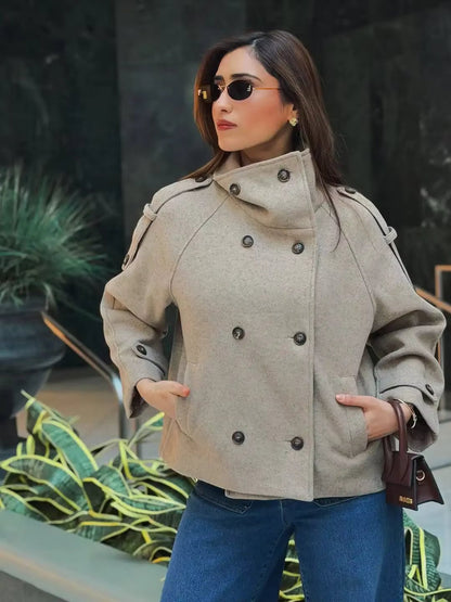 SOKYND Lisa Stand Collar Oversized Coat CoatSOKYND-988183-XS-OS-14839XS