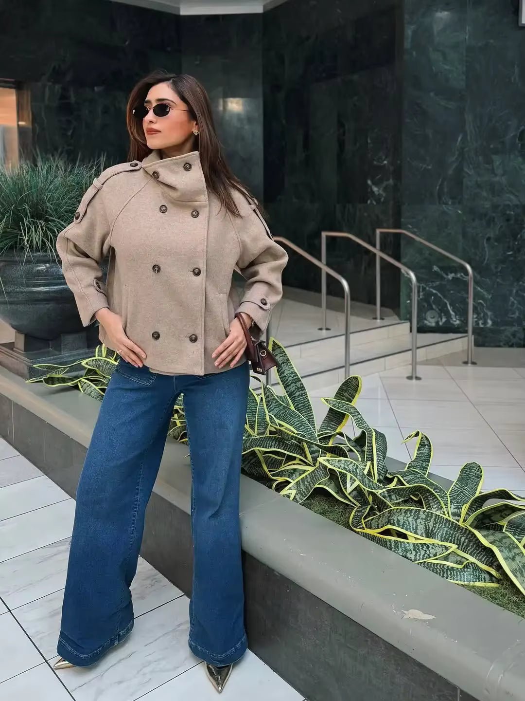 SOKYND Lisa Stand Collar Oversized Coat CoatSOKYND-988183-XS-OS-14839XS