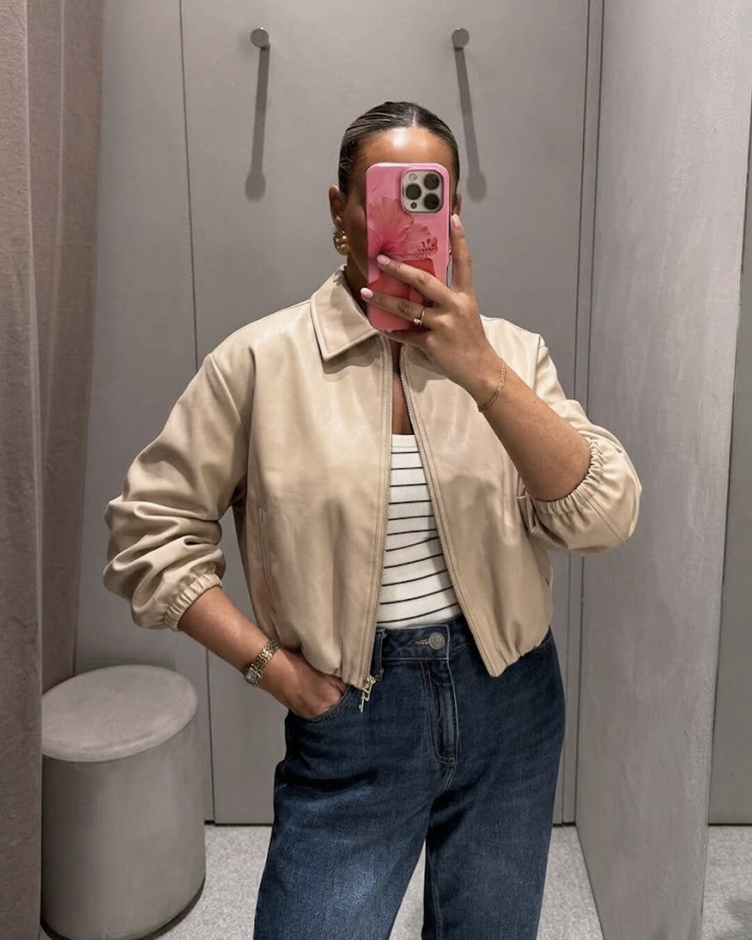 SOKYND Luana Puffed Bomber Jacket Coats & JacketsSOKYND-252375-CRE-XS-98583CreamXS