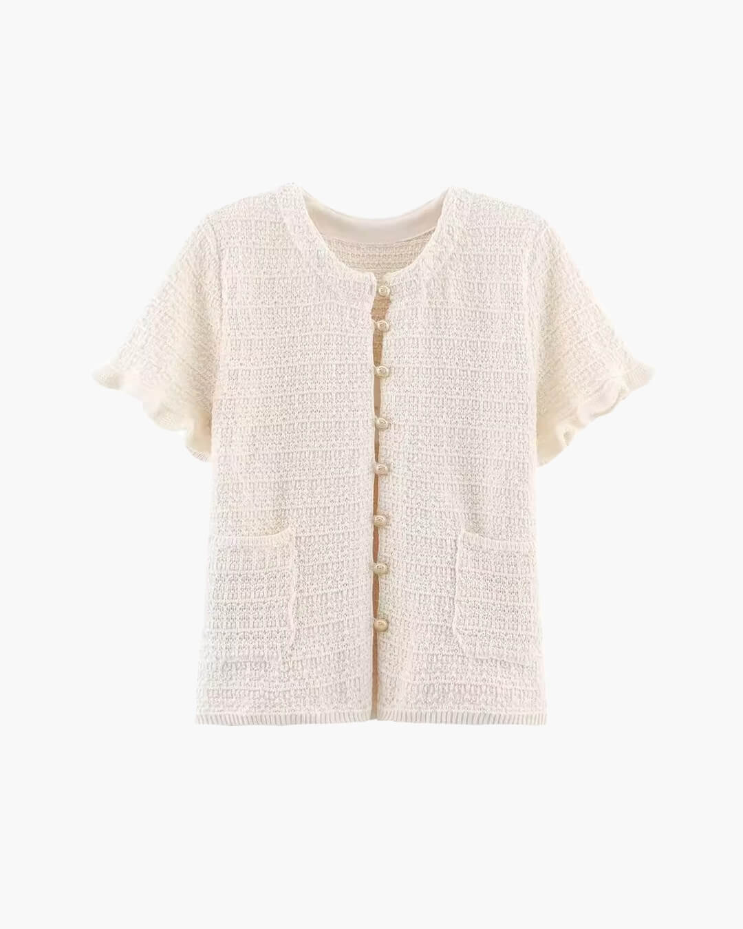SOKYND Luella Knitted Tank Pleated Skirt Set Matching SetsBeige TopS