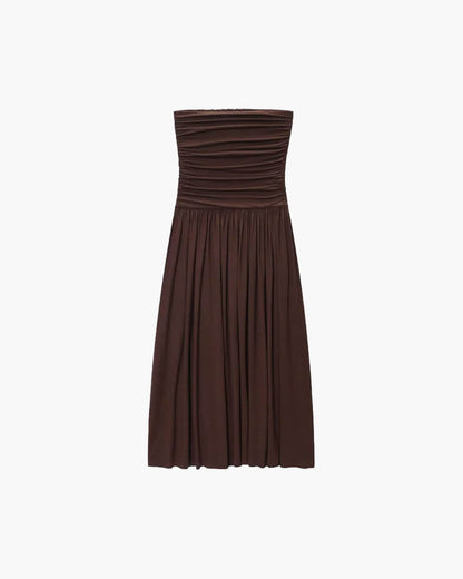 SOKYND Luz Strapless Ruched Maxi Dress Dressesvn1774219786668230346S