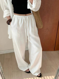 Mabel Wide Leg Linen Pants