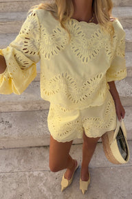 Marla Eyelet Co-Ord Short Set