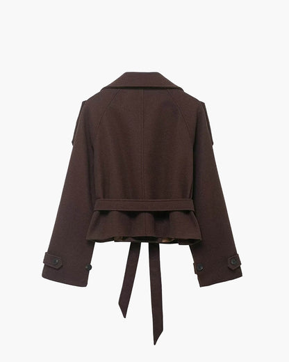 SOKYND Mary High Collared Coat CoatSOKYND-005271-BRO-M-90583BrownM
