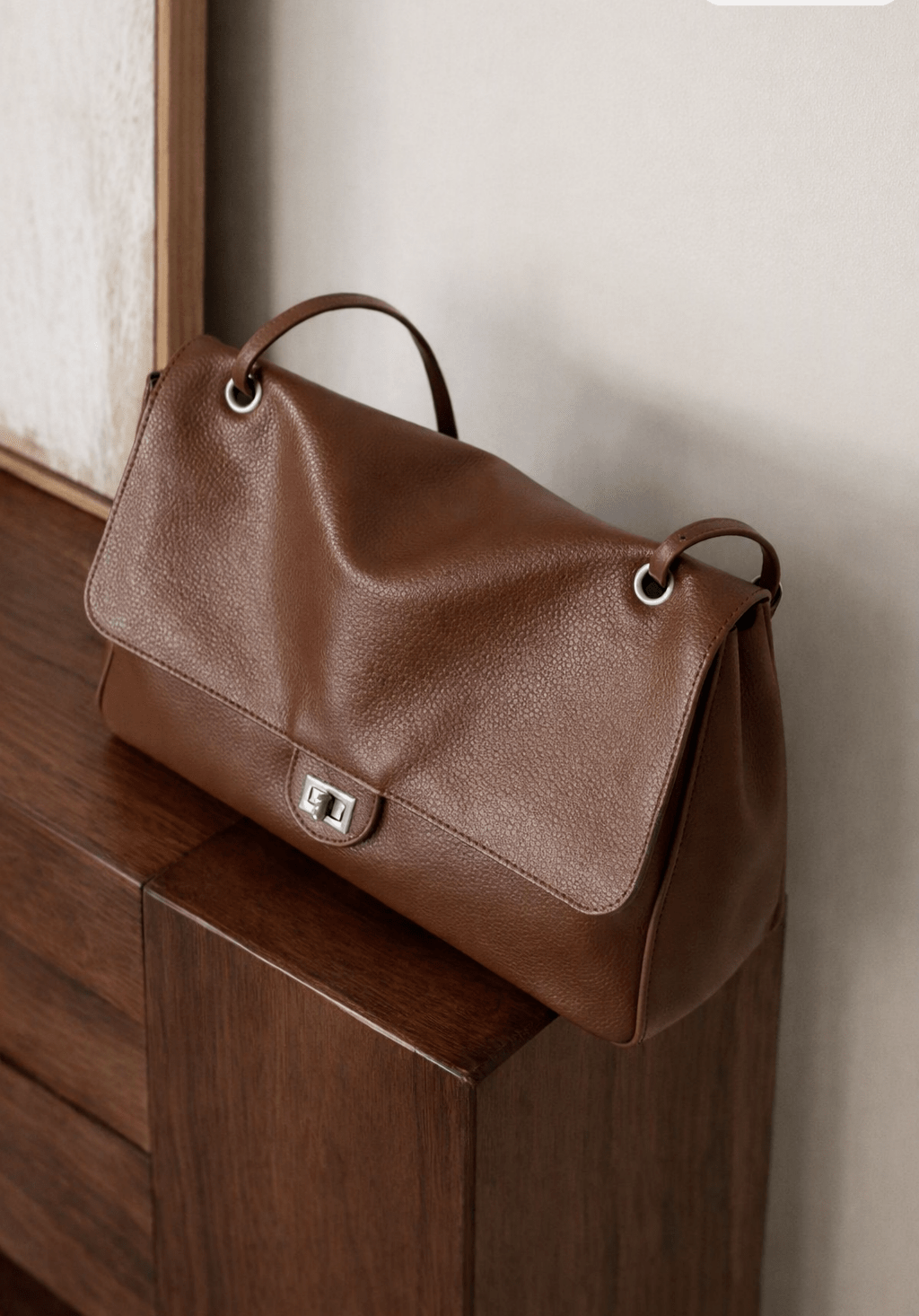SOKYND Melissa Crossbody Shopper Bag BagSmall: 32x9x22cmLight Brown