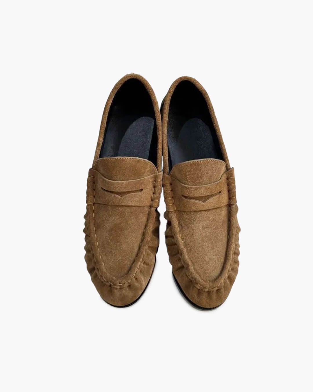 SOKYND Melissa Faux Leather Slip-On Loafers ShoesSOKYND-089367-BRO-35-99607Brown35