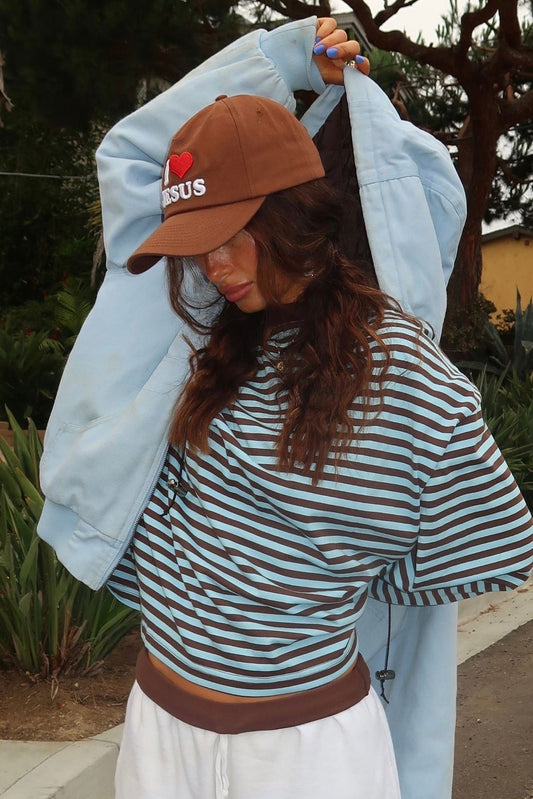 Melissa Striped Oversized Knit Sweater