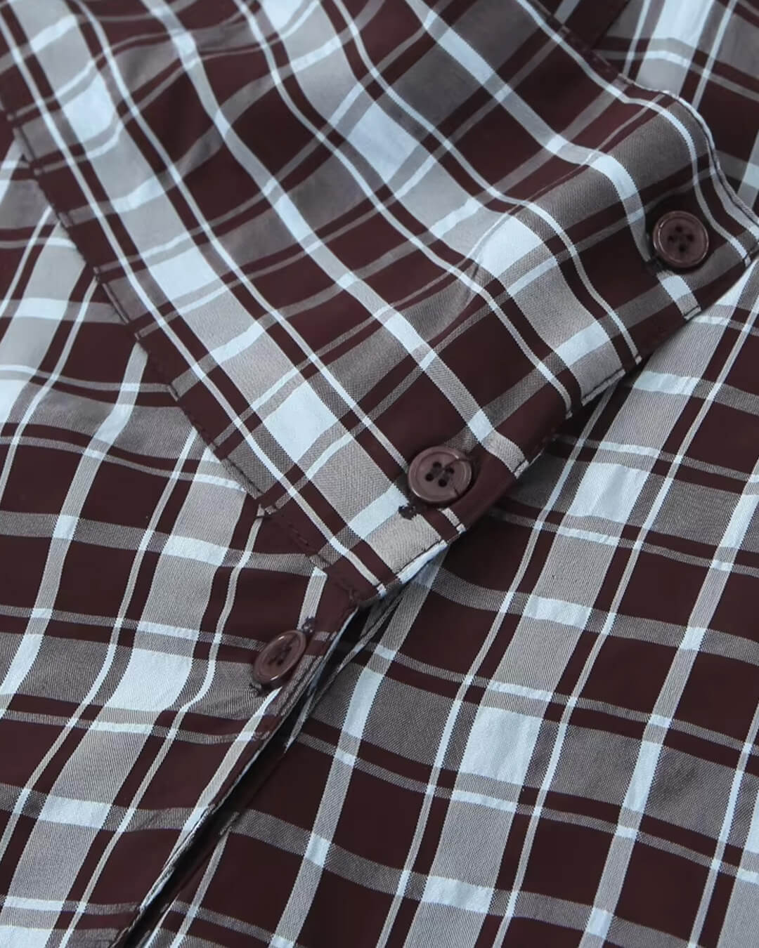 SOKYND Mia Poplin Plaid Wrap Shirt ShirtSOKYND-742679-L-OS-46935L