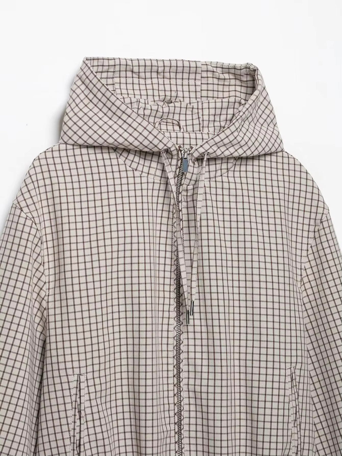 SOKYND Mila Plaid Hooded Cropped Jacket JacketSOKYND-231575-L-OS-33015L