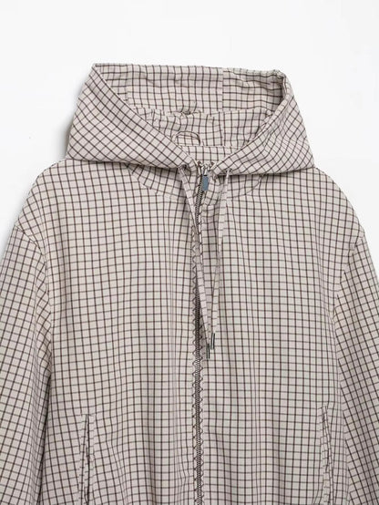 SOKYND Mila Plaid Hooded Cropped Jacket JacketSOKYND-231575-L-OS-33015L
