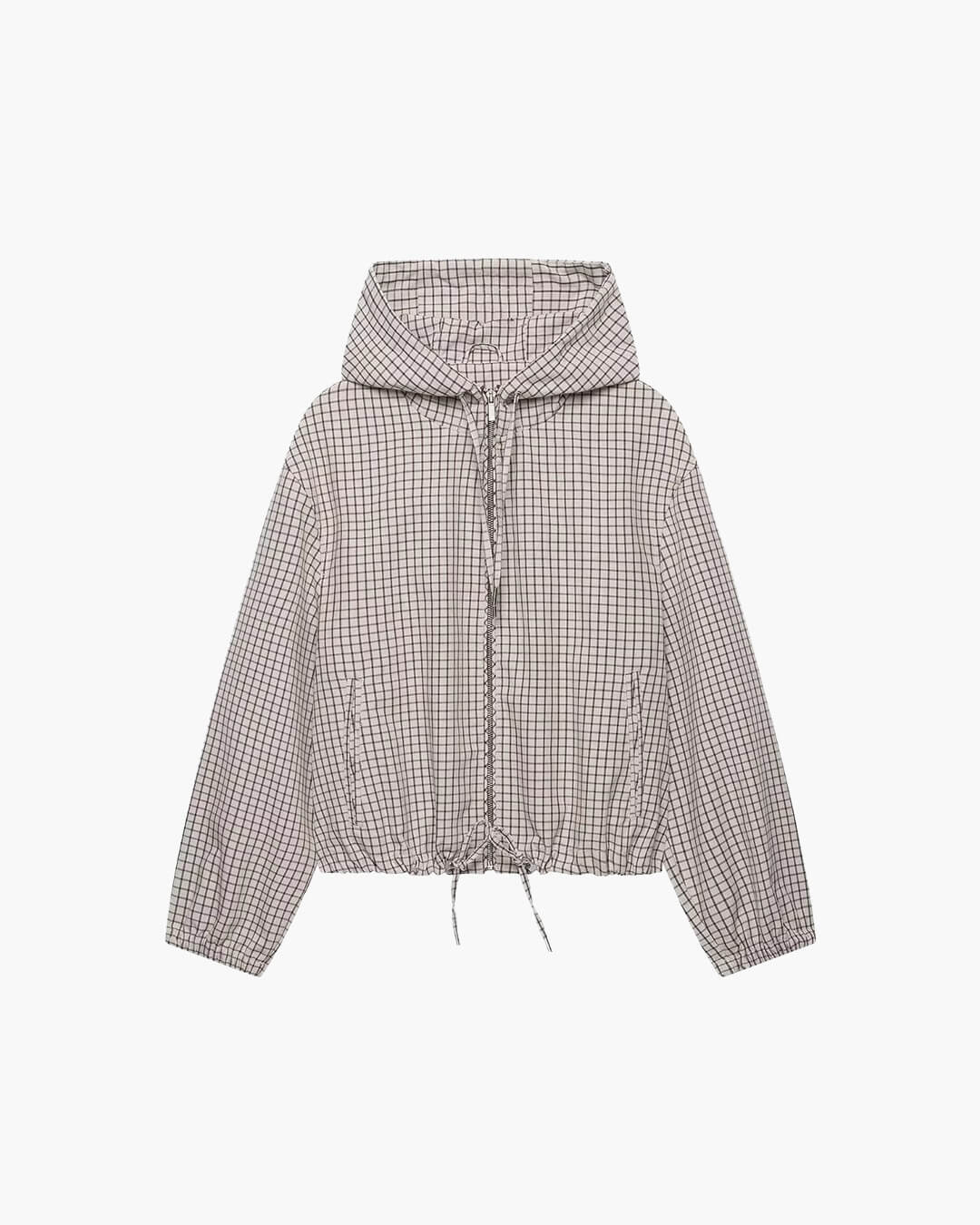 SOKYND Mila Plaid Hooded Cropped Jacket JacketSOKYND-231575-L-OS-33015L