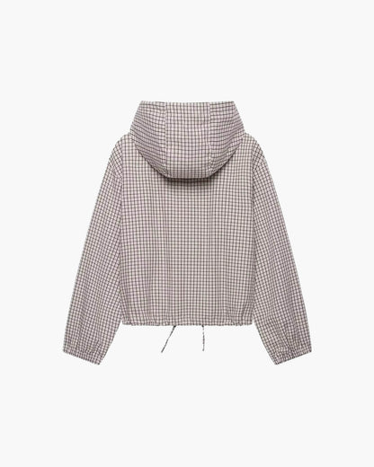 SOKYND Mila Plaid Hooded Cropped Jacket JacketSOKYND-231575-L-OS-33015L