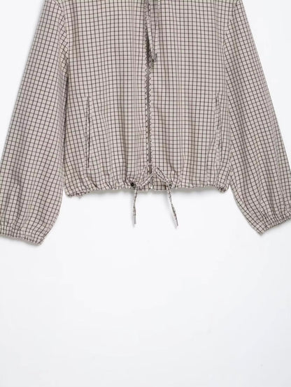 SOKYND Mila Plaid Hooded Cropped Jacket JacketSOKYND-231575-L-OS-33015L